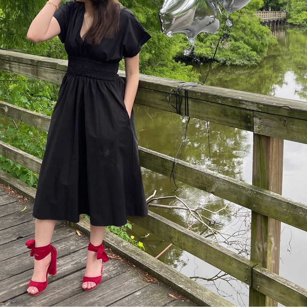 Beautiful black Zara midi dress